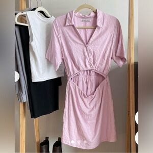 Abercrombie pink linen dress